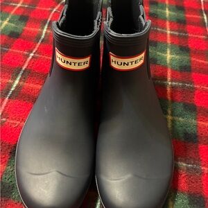 Hunter Classic Black Ankle Boots